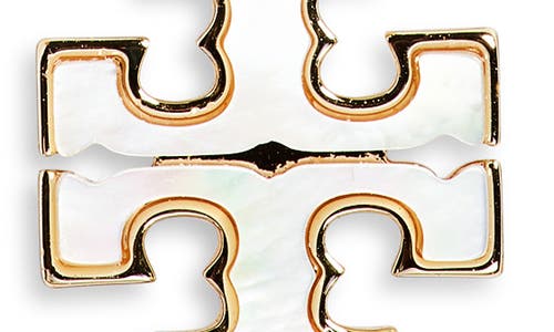 Tory Burch Kira Mother-of-pearl Pendant Necklace In Gold