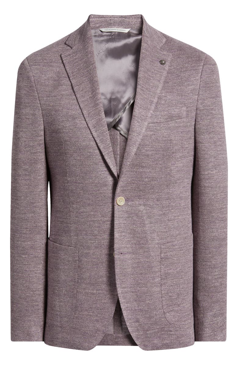 Jack Victor Hampton Lavendar Solid Sport Coat, Alternate, color, Lavender
