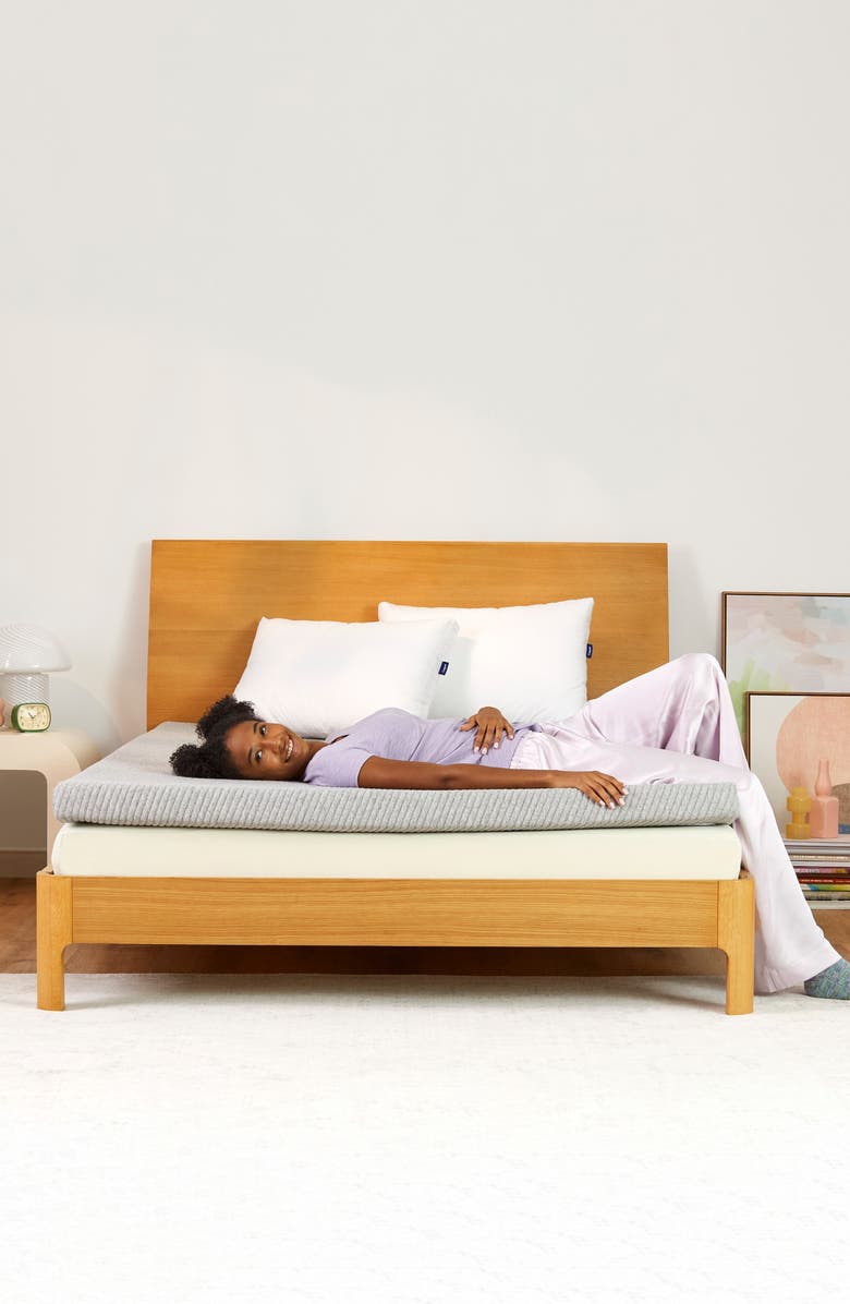 Casper Comfy Mattress Topper, Alternate, color, Grey