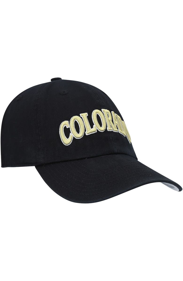 '47 Men's '47 Black Colorado Buffaloes Archie Script Clean Up Adjustable Hat, Alternate, color,