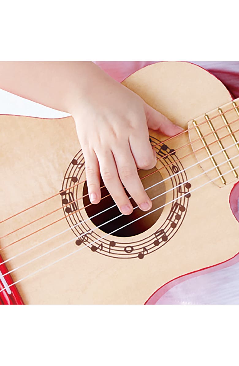 Hape Red Flame Print Toy Guitar, Alternate, color, 