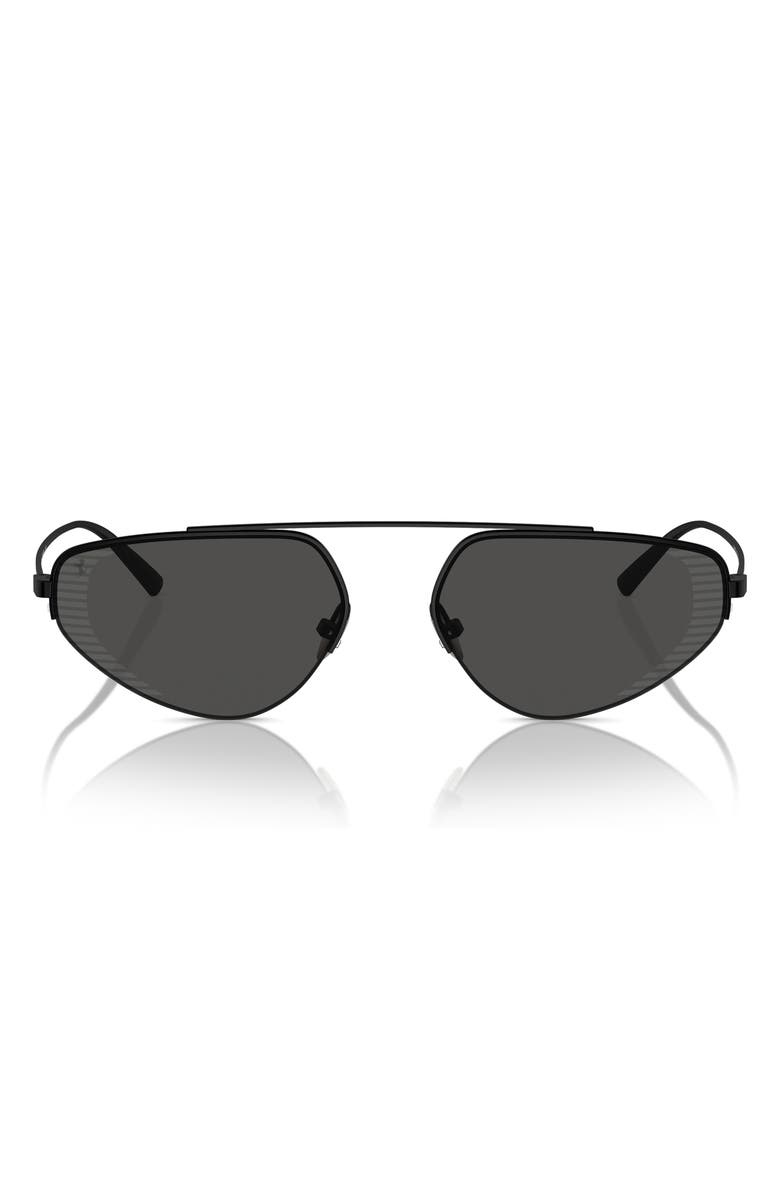 Scuderia Ferrari 58mm Irregular Sunglasses, Main, color, Matte Black / Grey