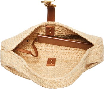 【送料込】SAINT LAURENT LE 5 A 7 ミニ ラフィア バッグ Saint Laurent Mini Le 5 à 7 Raffia Hobo | Nordstrom