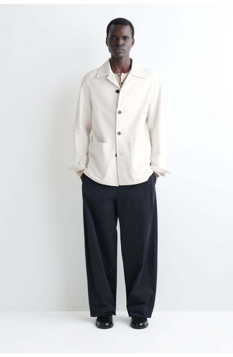 COS Denim Overshirt, Alternate, color, Off-White