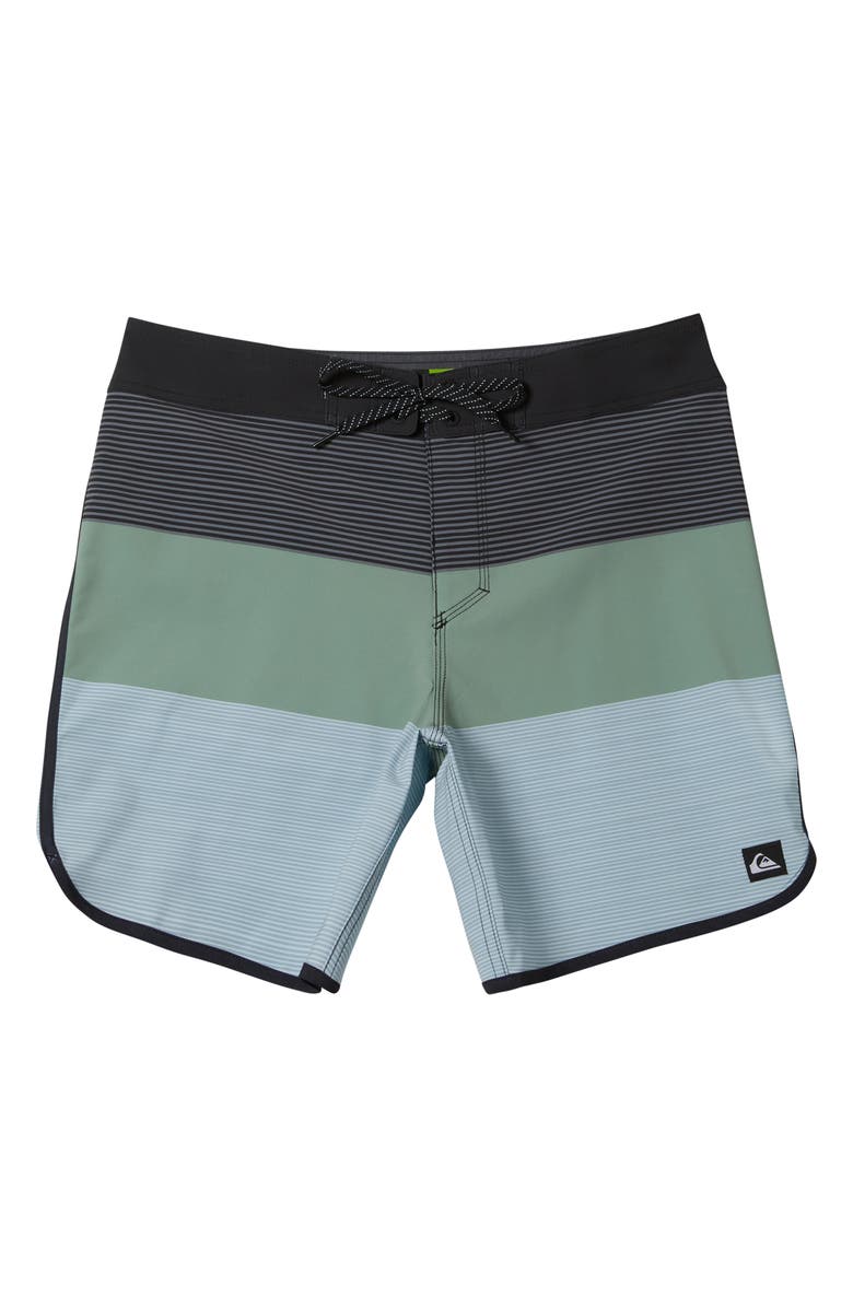 Quiksilver Surfsilk Tijuana Board Shorts, Main, color, Wild Fern Black