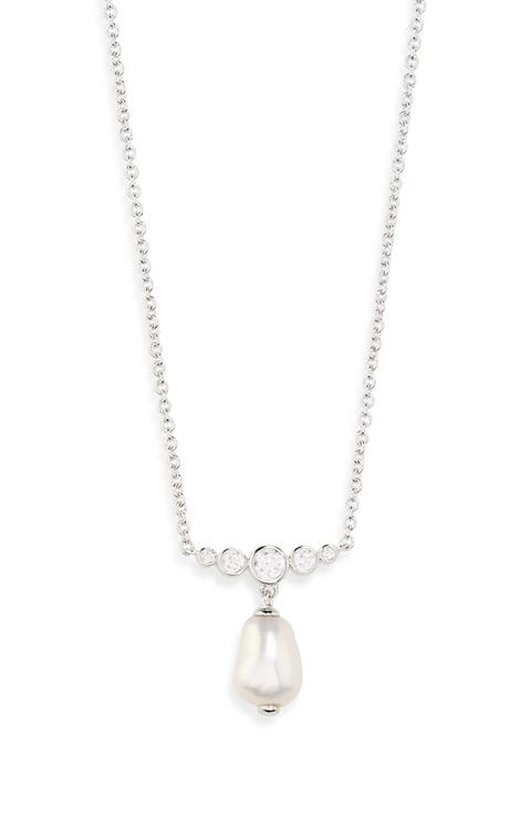Siren Pearl Drop Necklace