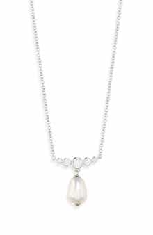 Nadri Siren Pearl Drop Necklace