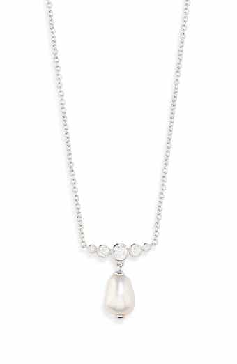 Nadri Siren Pearl Drop Necklace