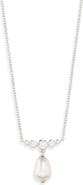 Nadri Siren Pearl Drop Necklace