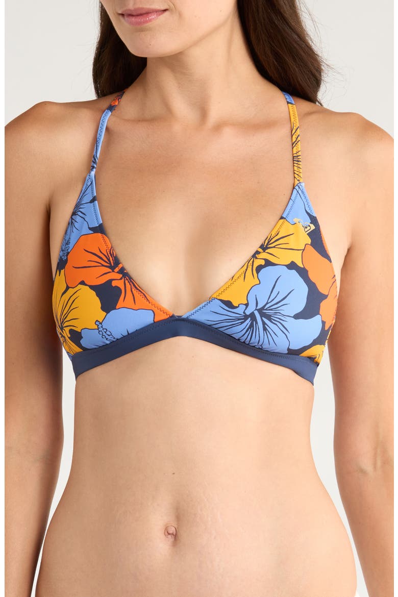 Surf Sport Reversible Triangle Bikini Top, Main, color, NAVY COMBO