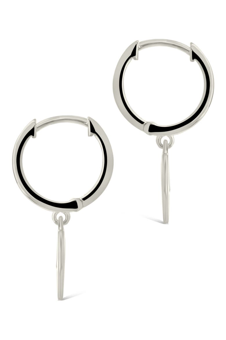 Vivienne CZ Heart Drop Earrings, Alternate, color, SILVER