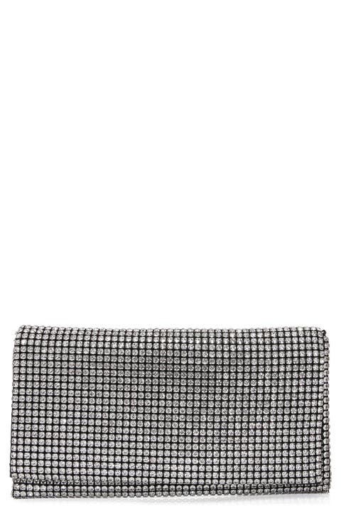 Large Rhinestone Embellished Clutch
