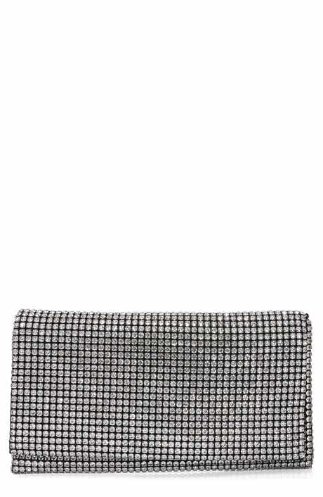BERNESS Large Rhinestone Embellished Clutch