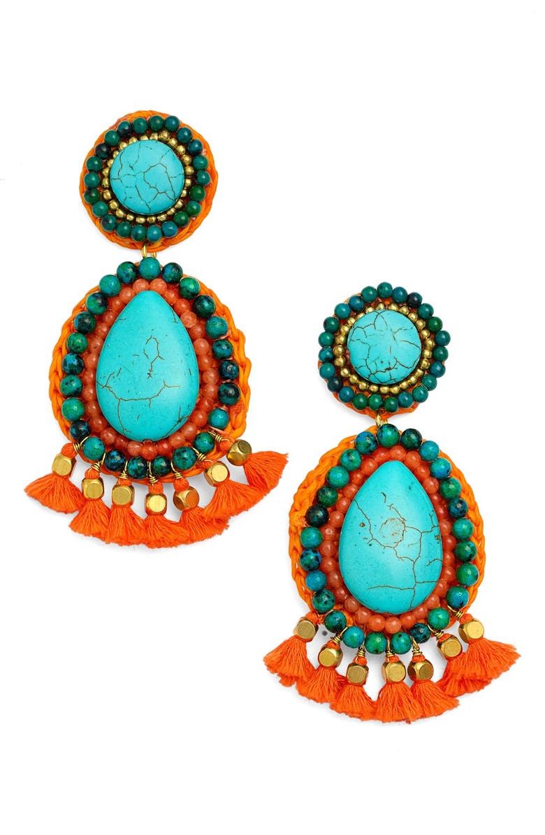 Panacea Tassel Earrings, Main, color, 