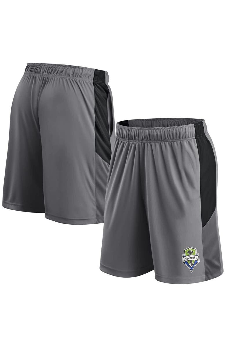 FANATICS Men's Fanatics Gray Seattle Sounders FC Team Shorts, Alternate, color, Gray