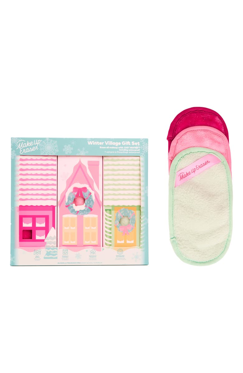 The Original MakeUp Eraser Winter Village 3-Piece Mini Break-a-Part Set $36 Value, Main, color, Multi