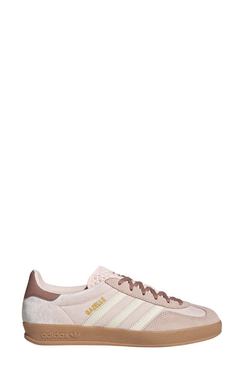 Shop Adidas Originals Adidas Gazelle Indoor Sneaker In Wonder Quartz/warm Clay/gum