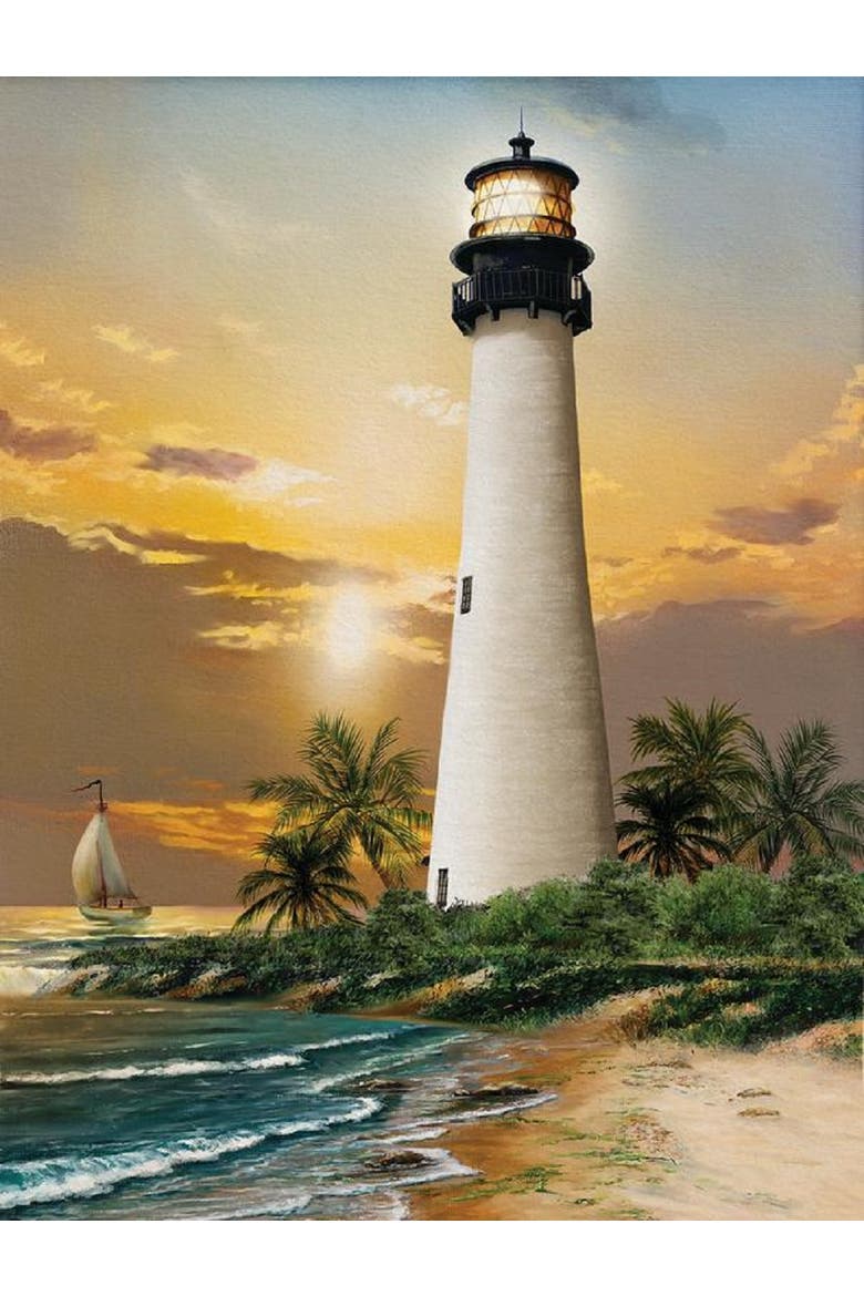 Cape Florida Lighthouse 500 piece Jigsaw Puzzle for Adults, Alternate, color, Multicolor