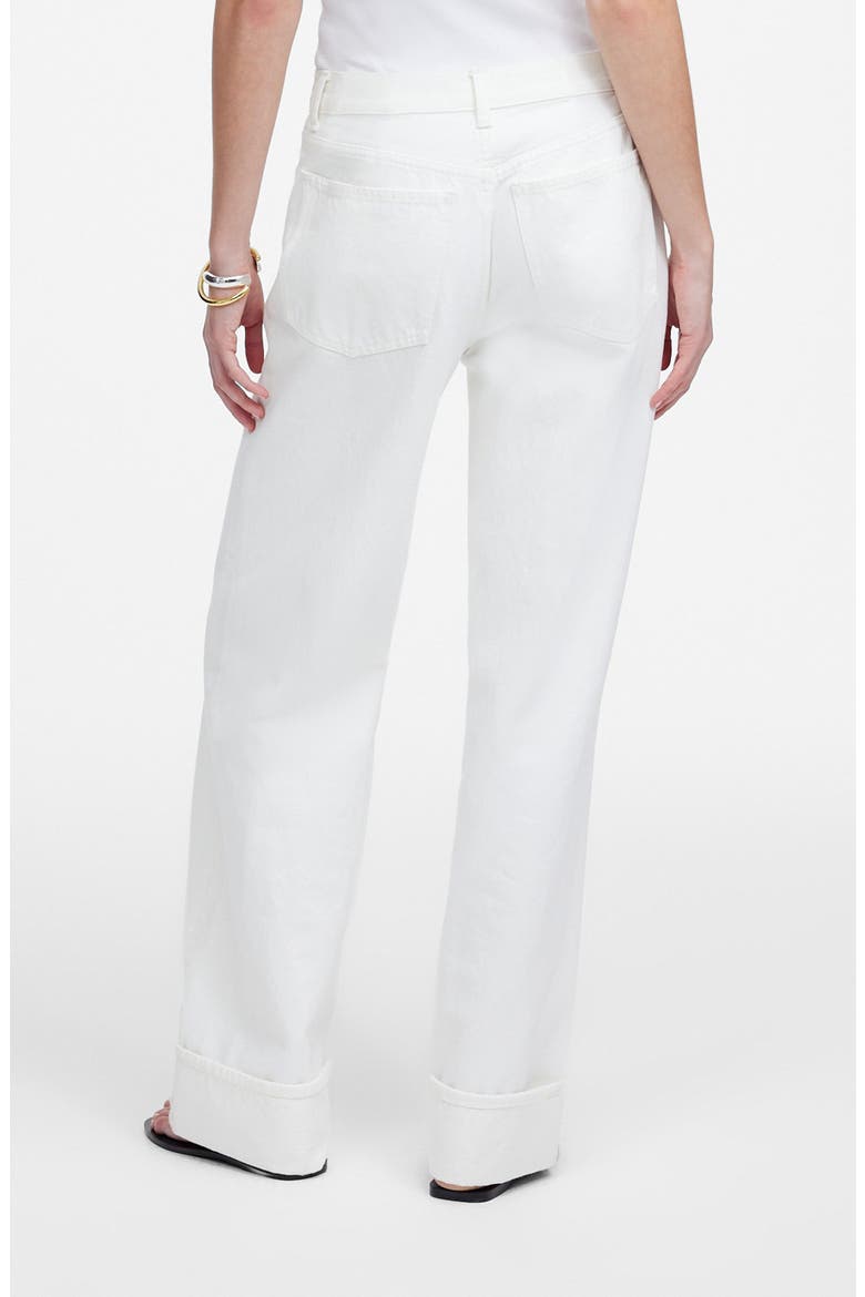 Low Slung Baggy Jeans, Alternate, color, PURE WHITE