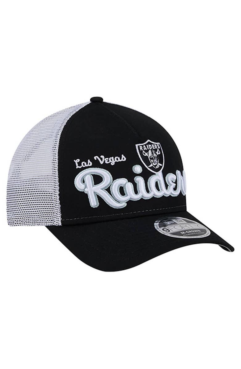 New Era Men's New Era  Black Las Vegas Raiders Side Lines 9FORTY Adjustable Hat, Alternate, color, Black