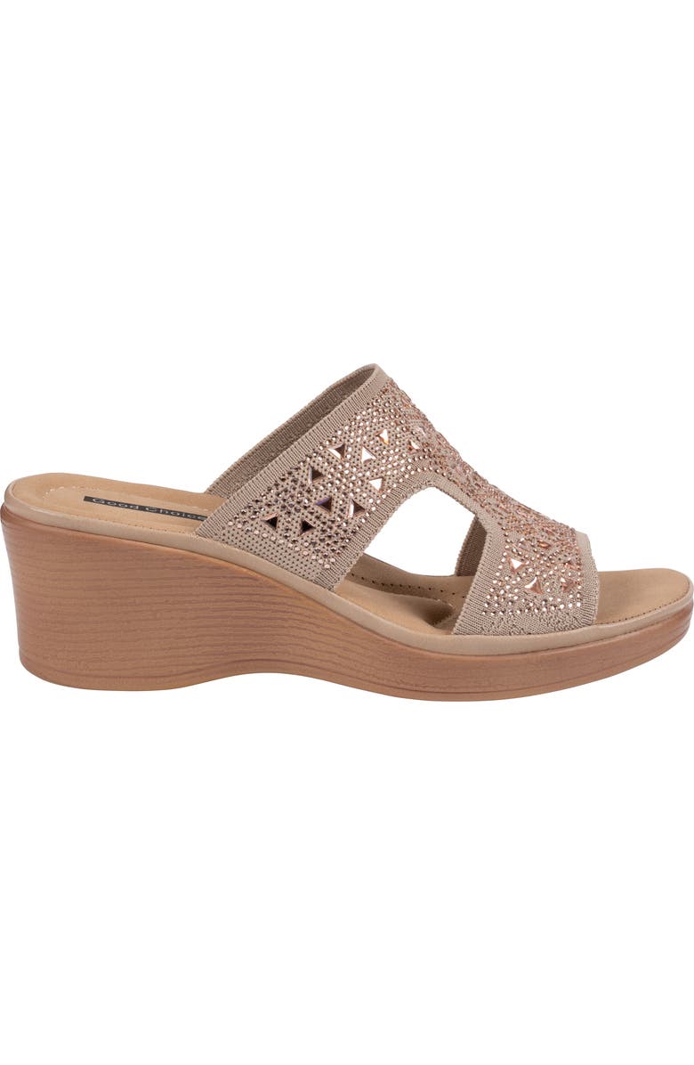 GOOD CHOICE NEW YORK Jaeya Wedge Sandal, Alternate, color, Beige