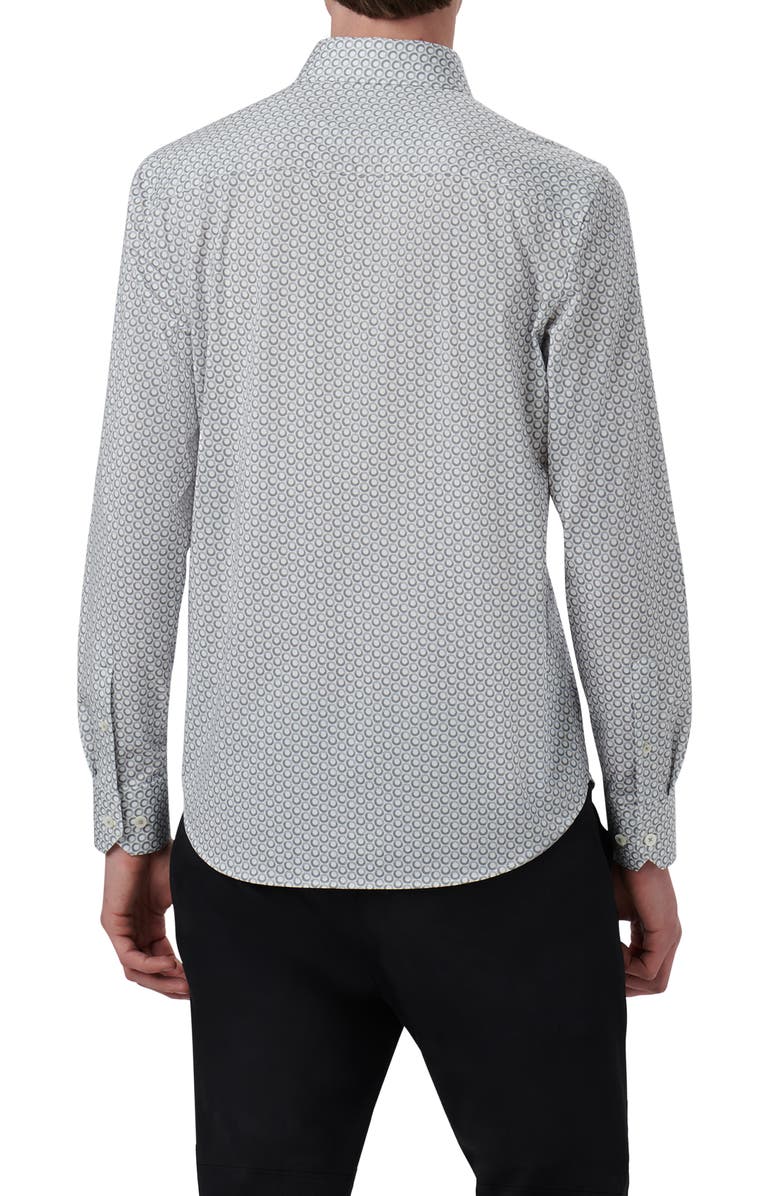 Bugatchi James OoohCotton<sup>®</sup> Circle Print Button-Up Shirt, Alternate, color, 