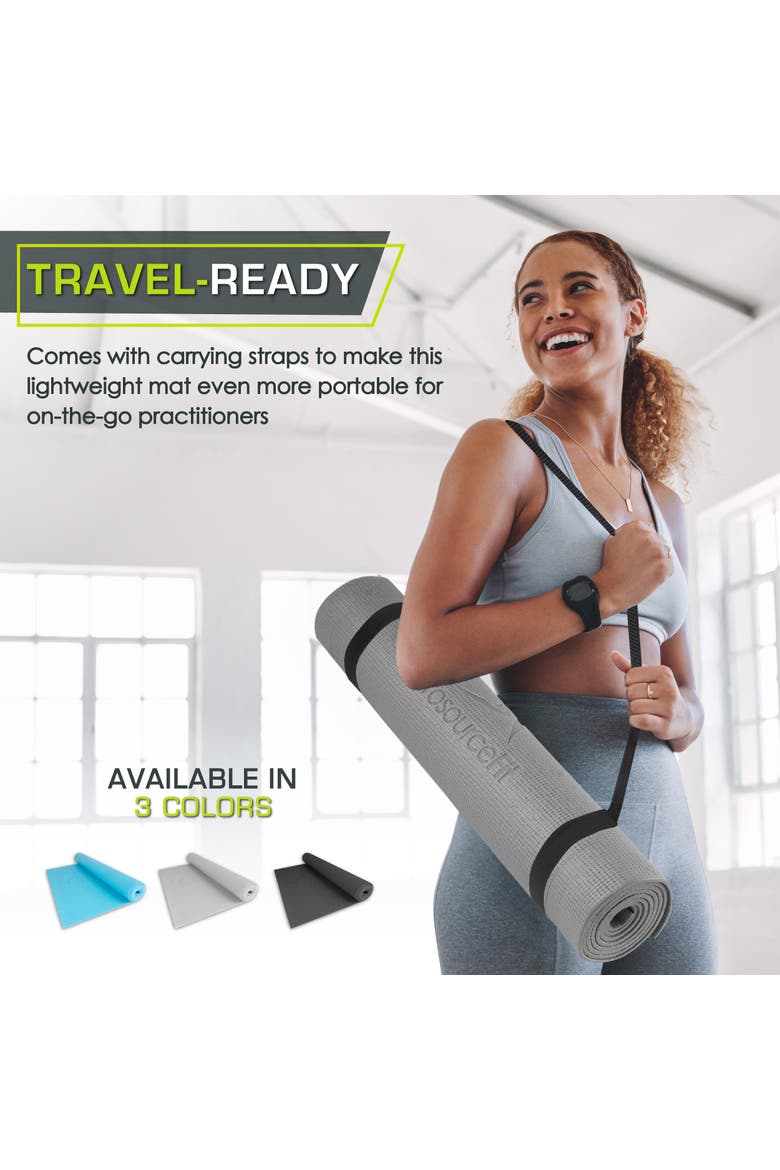 Classic Yoga Mat 1/8-in, Alternate, color, Gray
