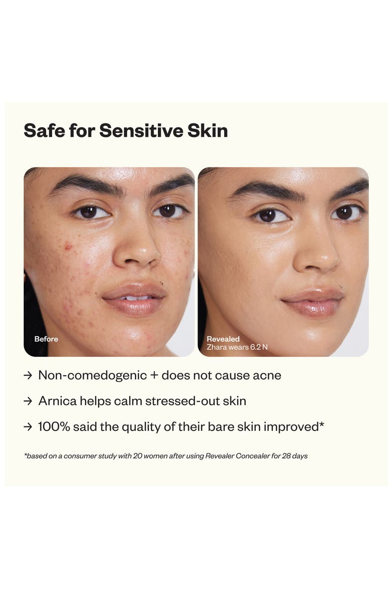 Revealer Super Creamy + Brightening Concealer with Caffeine and Hyaluronic Acid, Alternate, color, TONE 03 W