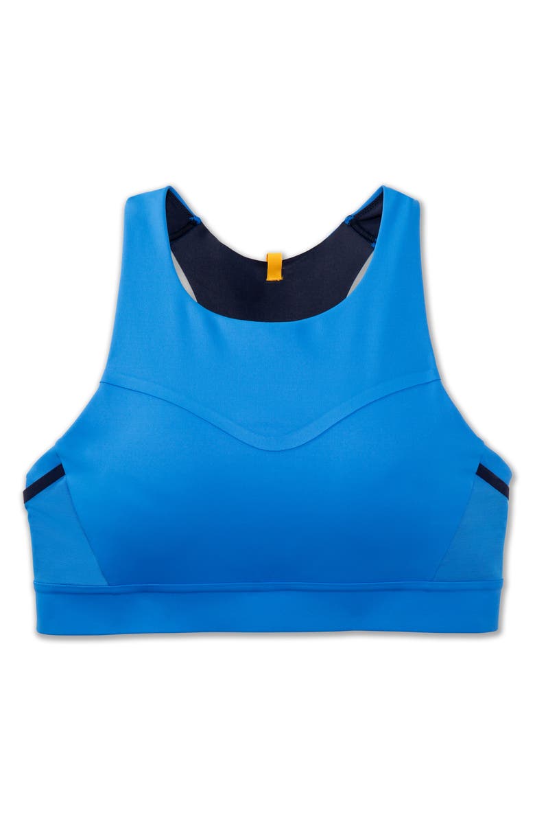 Brooks Drive Three-Pocket Running Sports Bra, Alternate, color, 