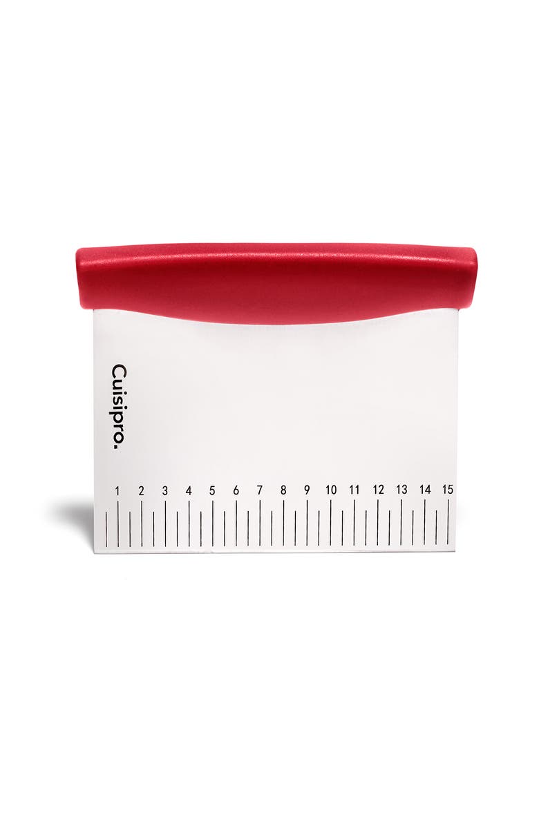 CUISIPRO Dough Cutter & Scraper, Alternate, color, Red