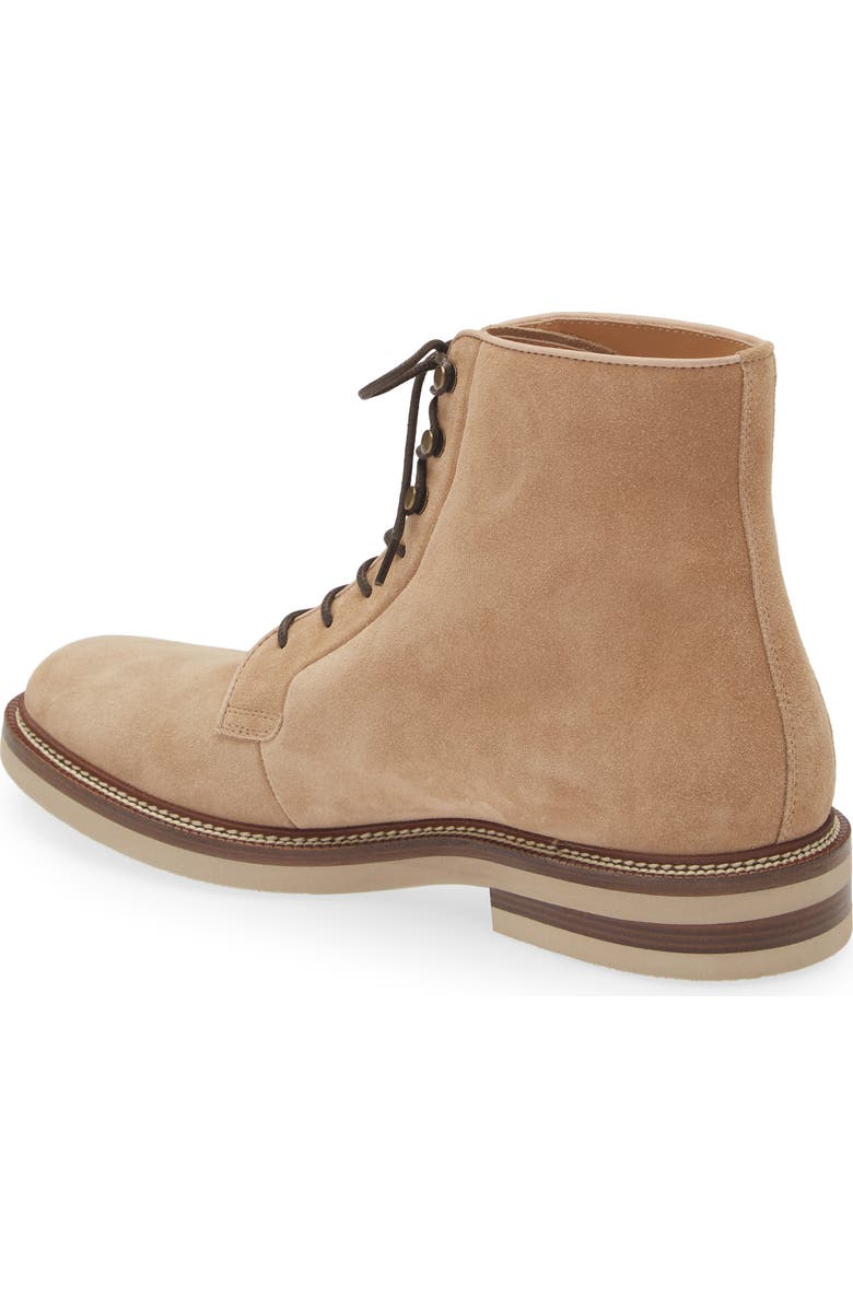 Brunello Cucinelli Iconic Sole Lace-Up Boot, Alternate, color, Light Brown
