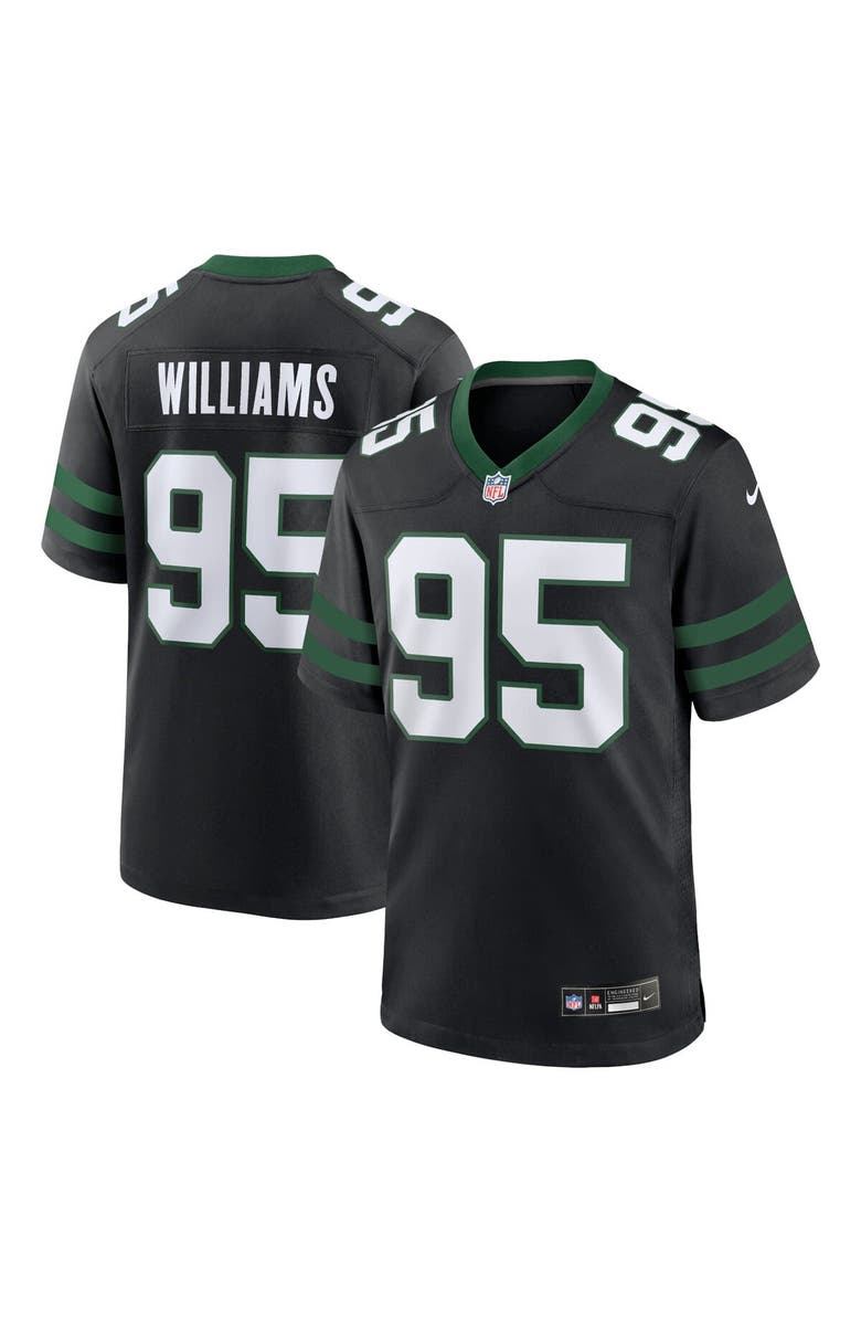 Nike Men's Nike Quinnen Williams Legacy Black New York Jets Alternate Game Jersey, Alternate, color, Black