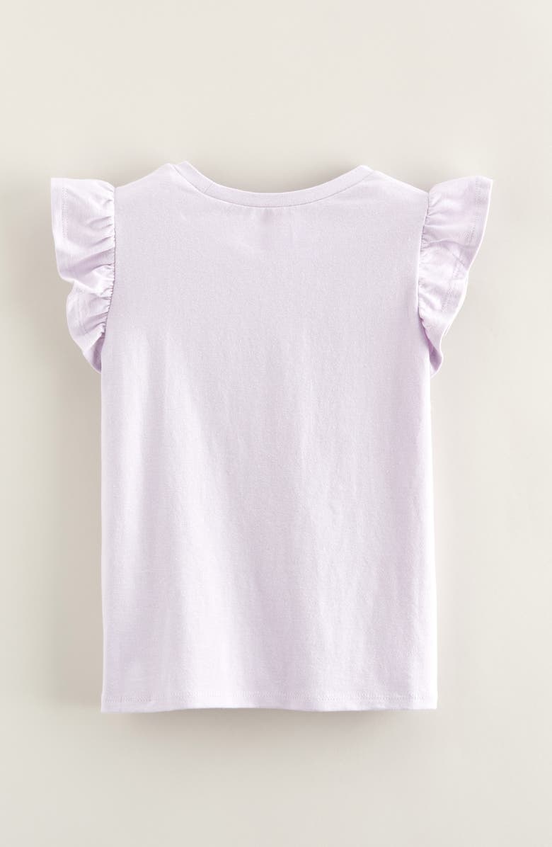 Tucker + Tate Kids' Ruffle Sleeve T-Shirt, Alternate, color, Purple Petal Polly Pocket