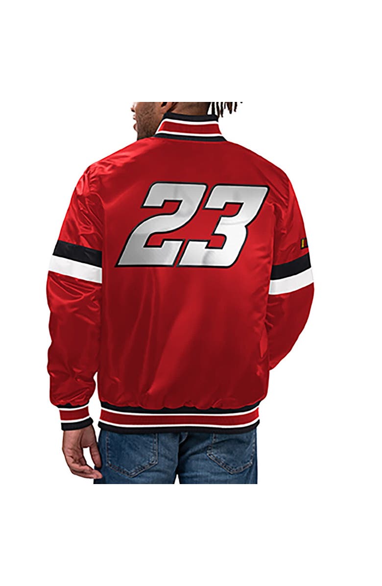 STARTER Men's Starter  Red Bubba Wallace Home Game Full-Snap Varsity Jacket, Alternate, color, Red