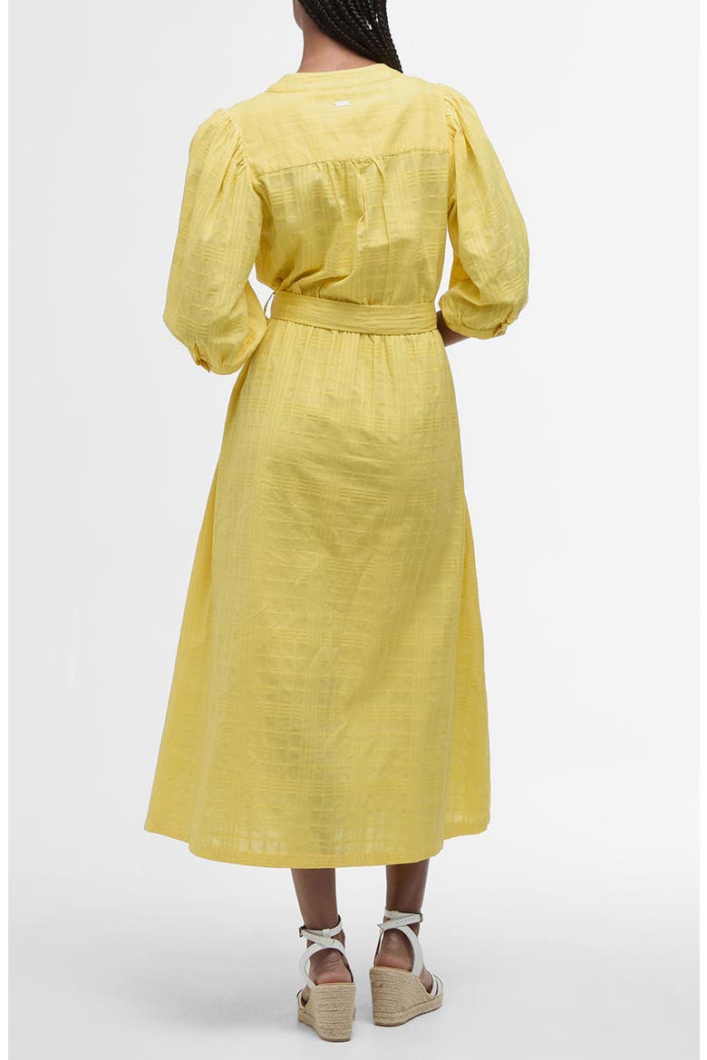Heidi Cotton Midi Dress, Alternate, color, SUNRAY YELLOW