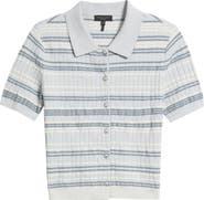 rag & bone Karina Stripe Short Sleeve Cardigan