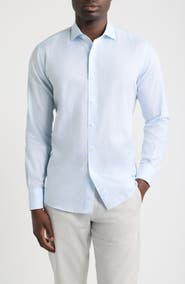 Peter Millar Crown Crafted Kenneth Grid Cotton Shirt