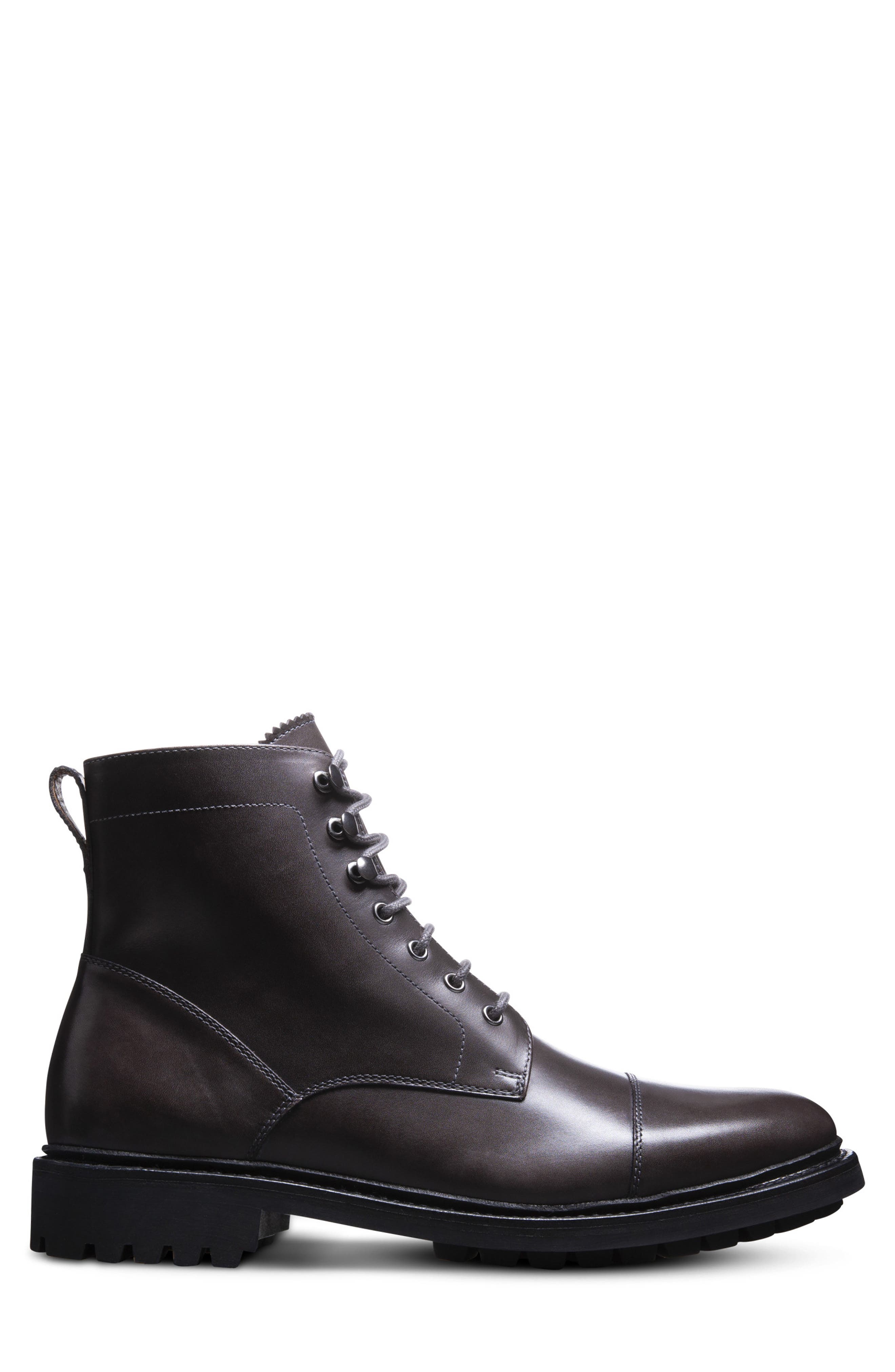 Allen Edmonds Briggs Leather Boot, Alternate, color, Carbon