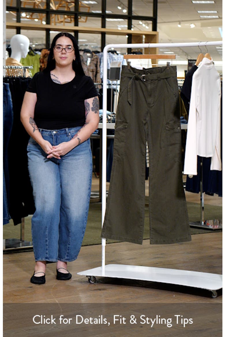 Damara Belted Wide Leg Cargo Pants video