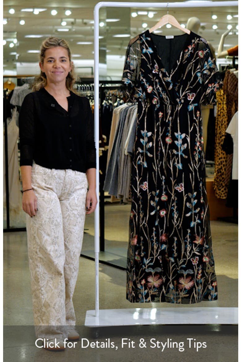 Embroidered Elegance Floral Gown video
