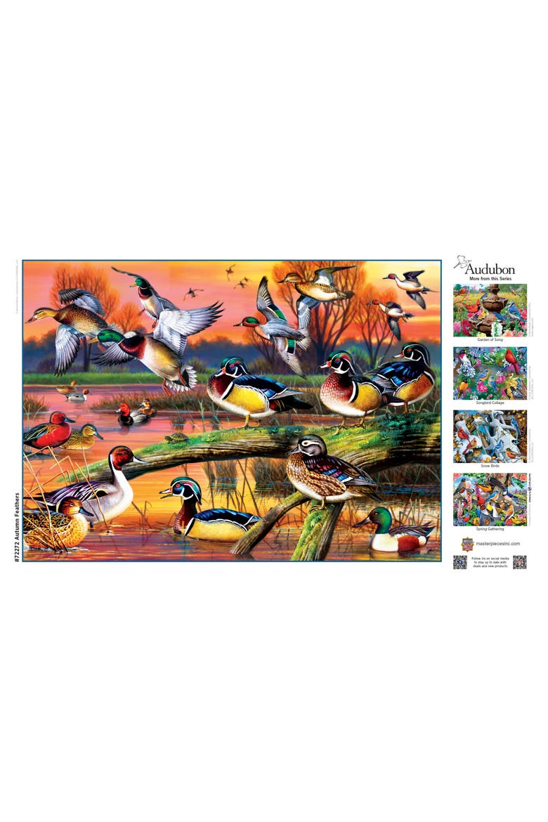 Autumn Feathers 1000 Piece Jigsaw Puzzle, Alternate, color, Multicolor