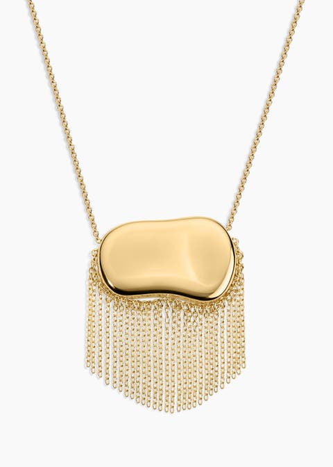 Dakota XL Fringe Bean Necklace