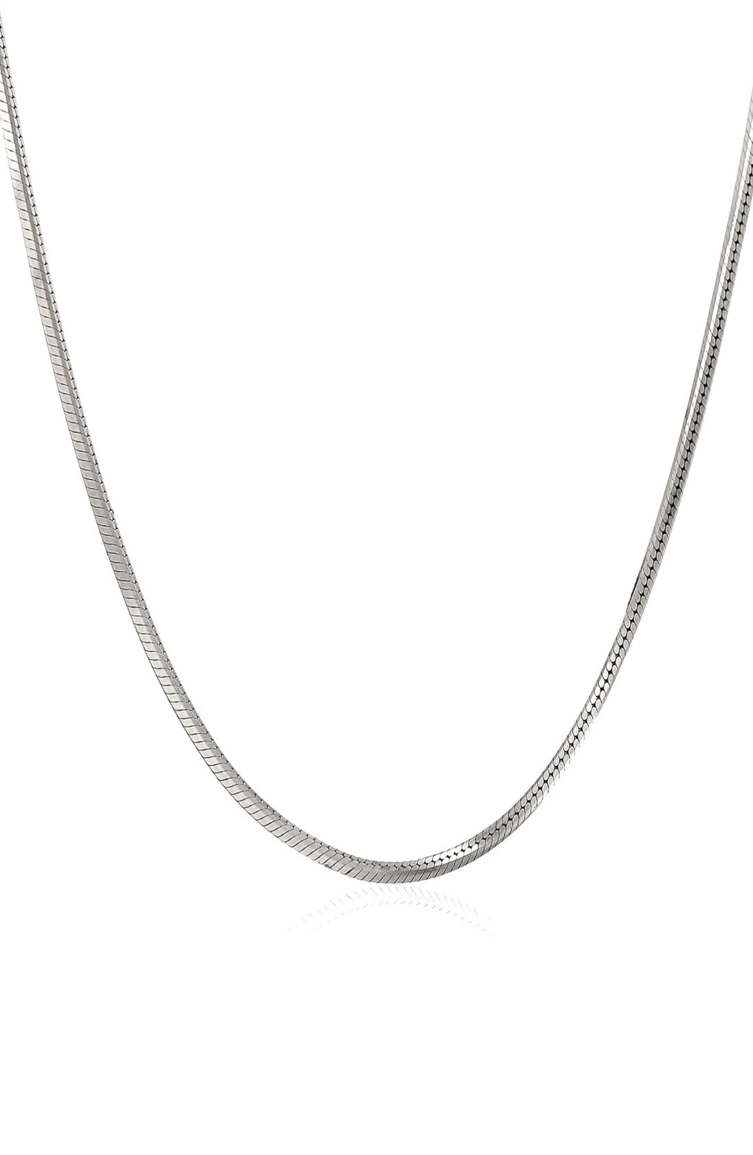BEST SILVER Sterling Silver Snake Chain Necklace