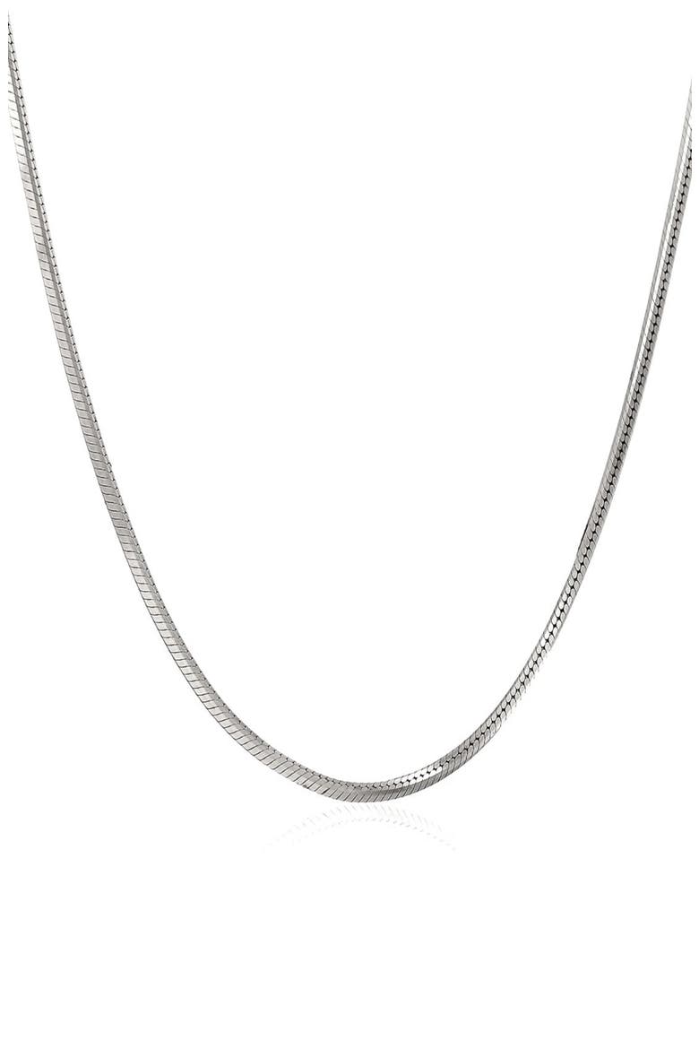 Sterling Silver Snake Chain Necklace, Main, color, SILVER