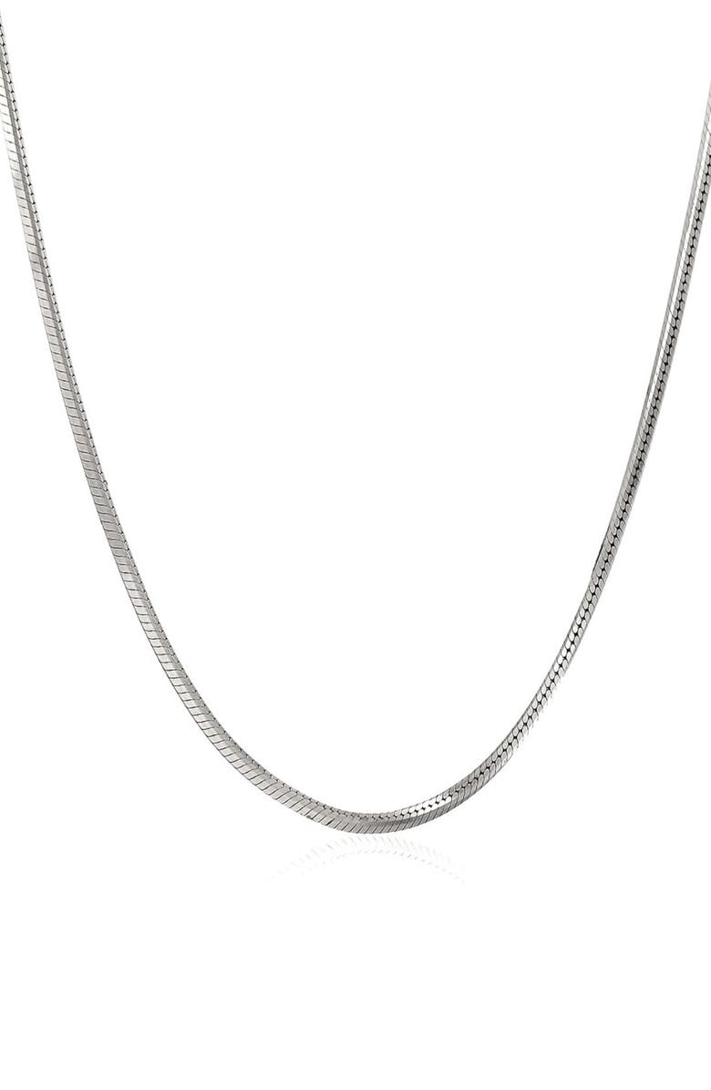 BEST SILVER Sterling Silver Snake Chain Necklace, Main, color, Silver