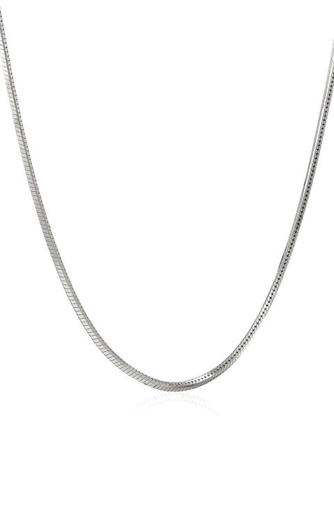 Sterling Silver Snake Chain Necklace