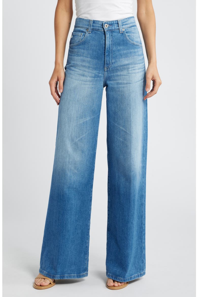 Deven High Waist Wide Leg Jeans, Main, color, RUNWAY
