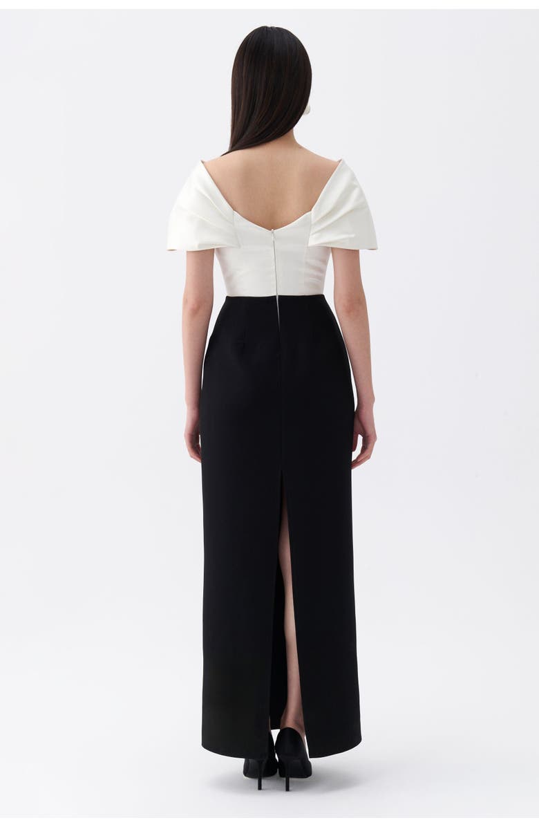 Nocturne Maxi Dress with Corset Design, Alternate, color,