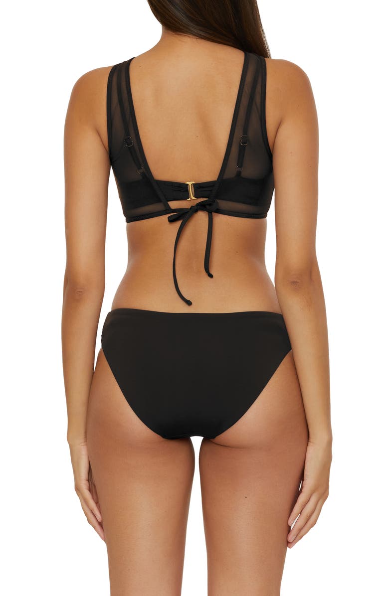 Becca Color Code Tab Bikini Bottoms, Alternate, color, Black