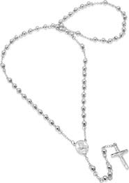 STEELTIME Stainless Steel Rosary Necklace